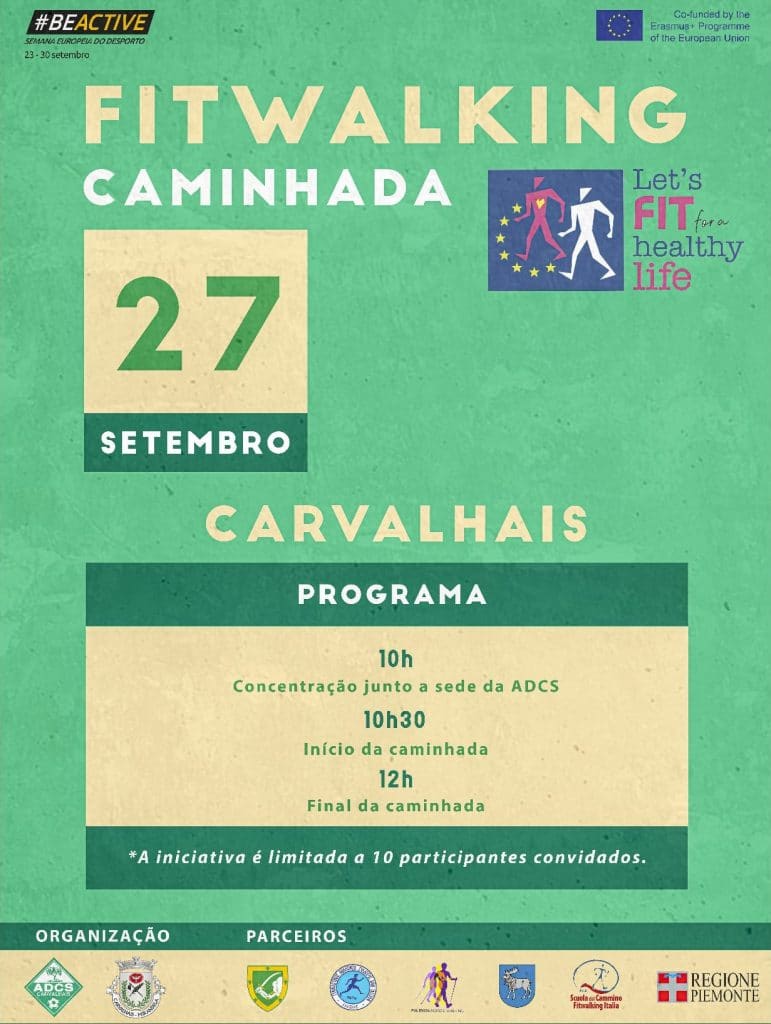 Fitwalking – Projeto Erasmus+ “Let’s Fit for an Healthy Life!”