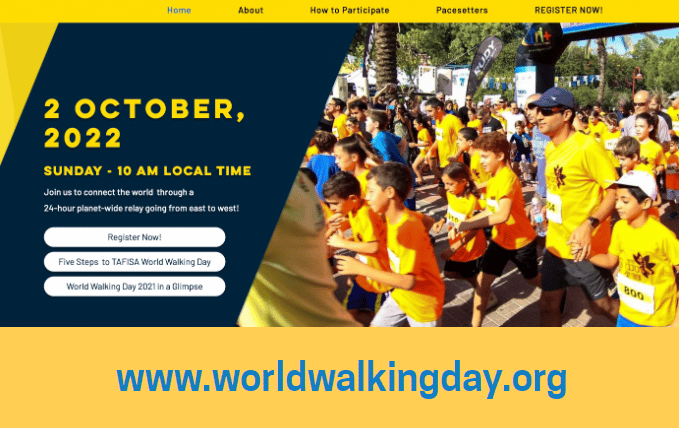 TAFISA World Walking Day – 24 Hours Around the Globe
