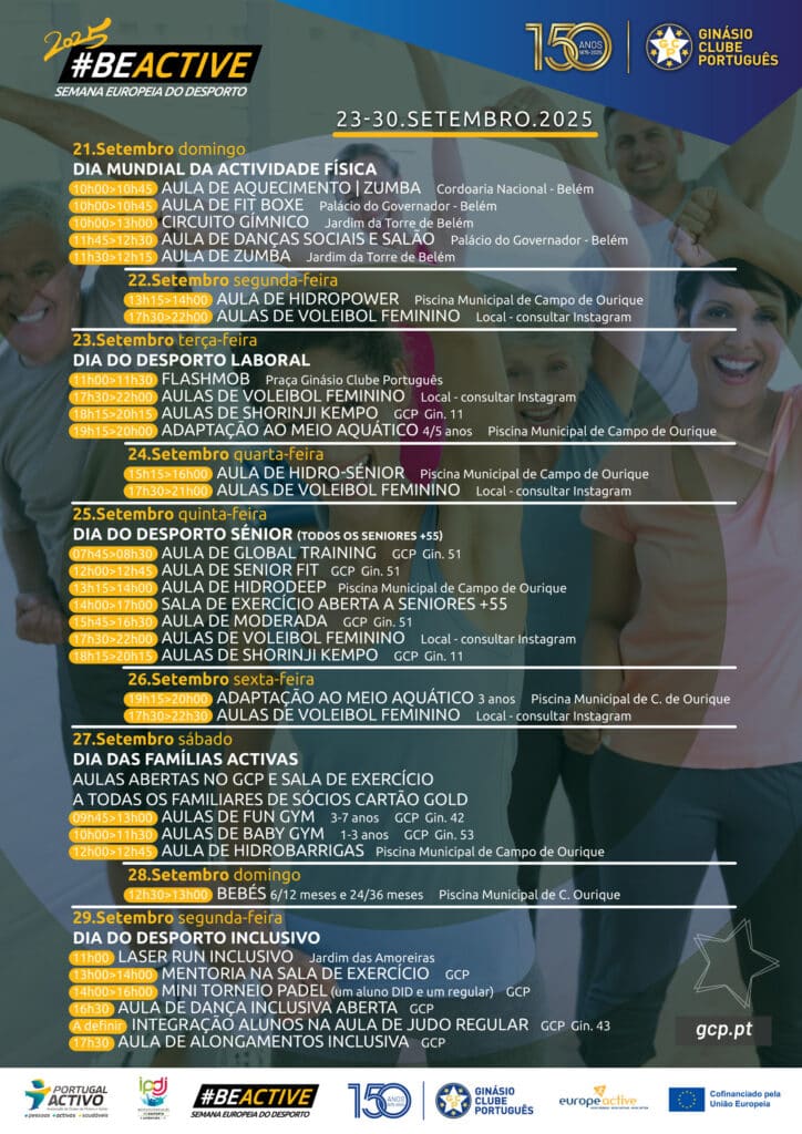 Dia Mundial de Actividade Fisica e Semana Europeia do Desporto 2025