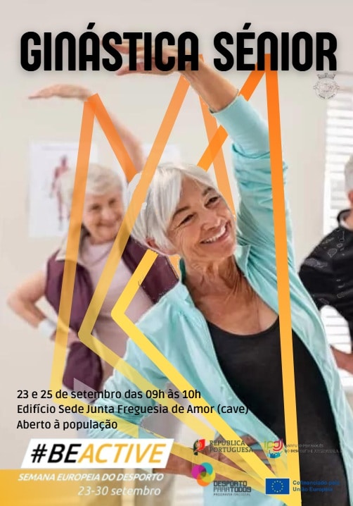 Ginástica Sénior na sede Junta de Freguesia de Amor (cave)