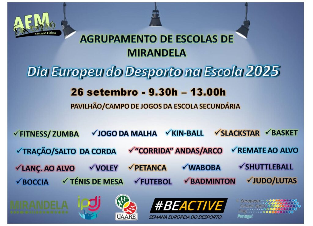 Dia Europeu do desporto na escola